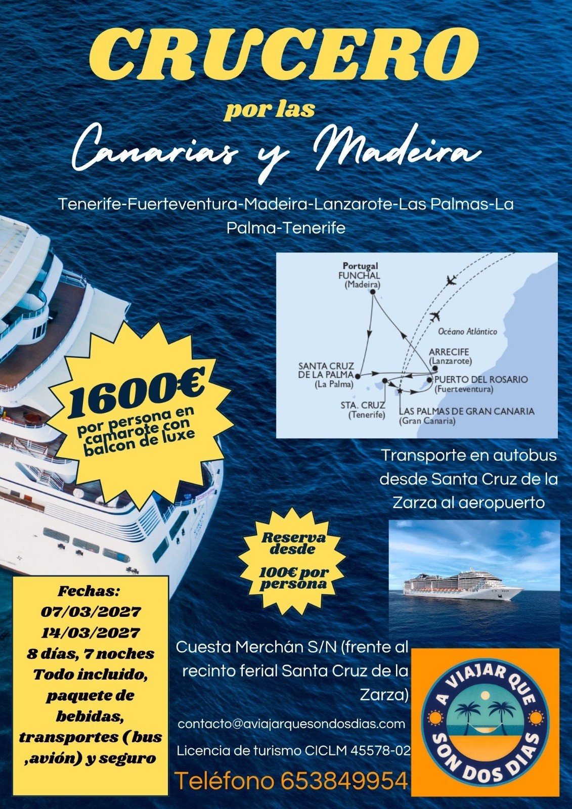 Crucero por las Canarias y Madeira