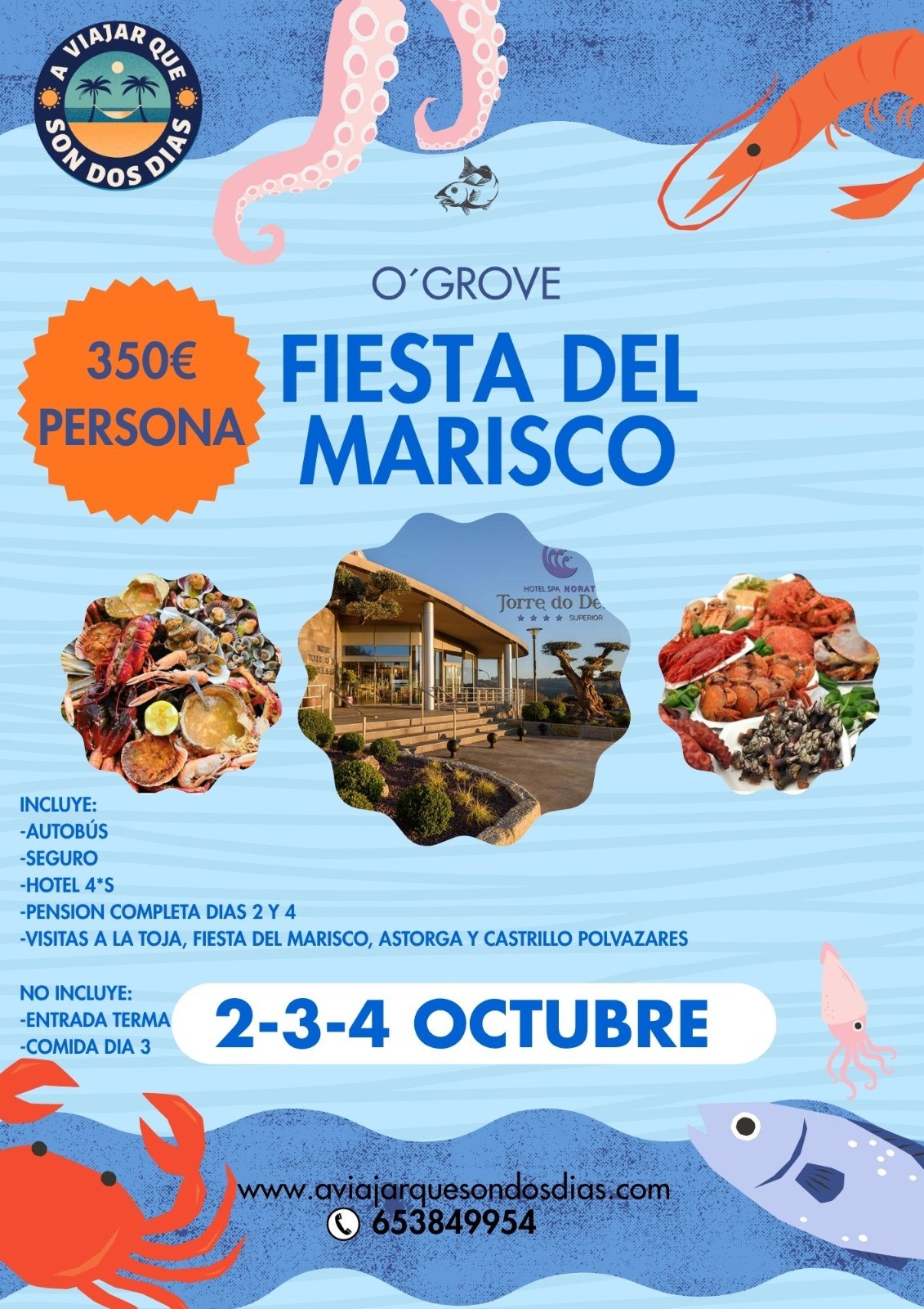 Viaje Feria del Marisco a O'Grove